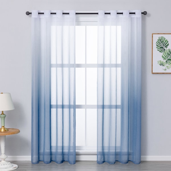 #Gardinkrokar (2 stycken) transparent gradient vertikal gardin voile#