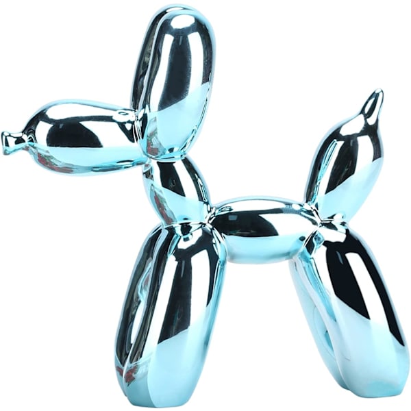 Blank Ballong Hund Staty, Djur Hund Figur, Resin Söt Plat
