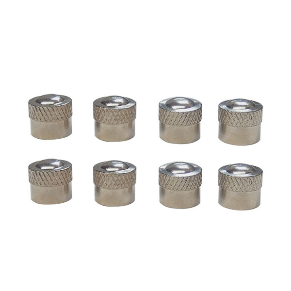 16 st Aluminium Ventilhattar (Silver) Bil Dammhattar Däck Hjul Stam