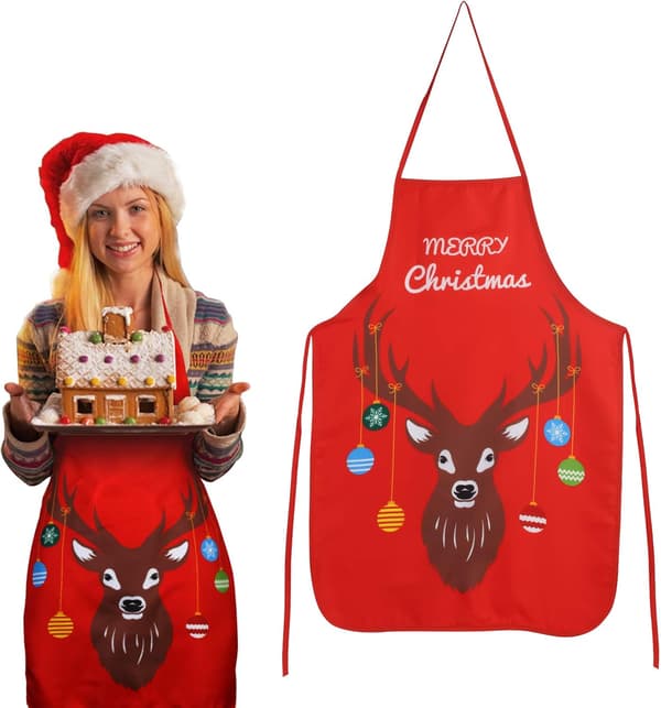 /#/God Jul Jul Förkläde, Kökspresenter Tryckt Kök Förkläde/#/