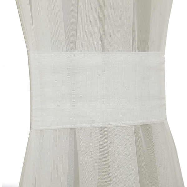 Glasdörrpanel Fönstergardin Elegant Solid Voile Stångficka