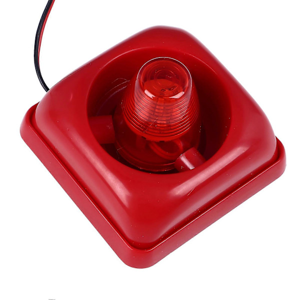 Industriellt Ljud- och Ljuslarm 115DB Ultraljud Rött Blinkande Ljus Brandlarmsiren