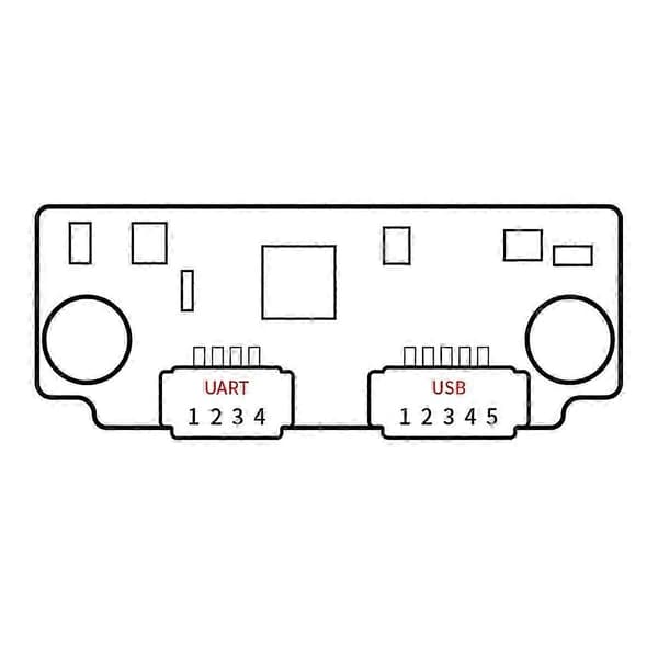 FM225 3D Ansigtsgenkendelsesmodul DC5.5V-9V Live Detektion UART og USB Kommunikationsinterface (A)