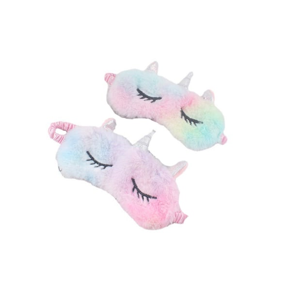 Sininen violetti sekoitettu unimaski, eläin silmämaski plushista piirretty