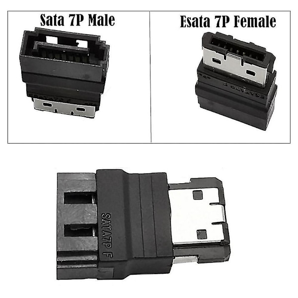 Esata Til Sata Adapter 7p Hunn Esata Til Hann Sata Kobling For Raskere Dataoverføring Høy