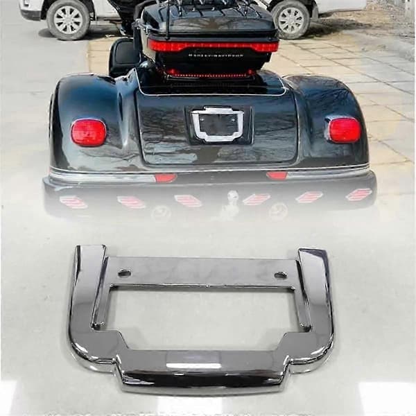 Chrome Bageste Nummerpladeramme Beslag Passer til Tri Glide FLHTUTG FLHTCUTG