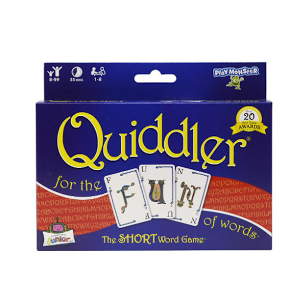 Quiddler brädspel kort engelsk magiker spel