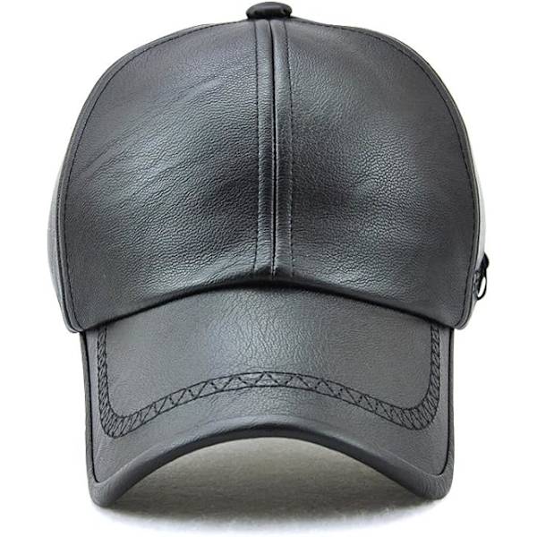 #Herrar Läder Basebollkeps Justerbar Keps Sportmössa Hatt Bonnet Flat Cap#