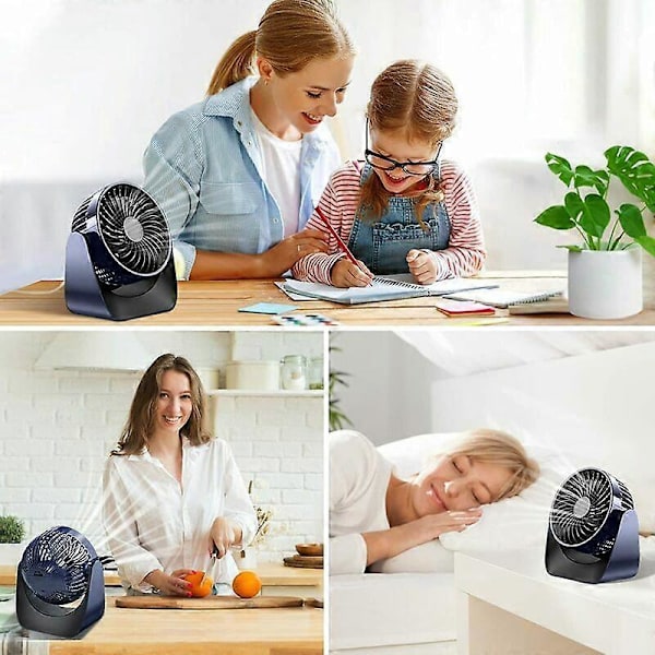 USB-ventilator, lille ventilator, bærbar lydløs mini USB-ventilator