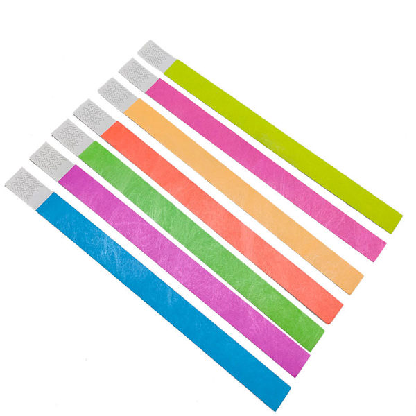 #35 st. Utprintbara ID-armband för screening och säkerhet vid evenemang och evenemang - 19 x 255 mm (Färg)#