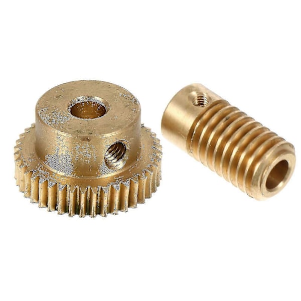 2 stk. 40 Tenner Tannhjul Kobber Snekkedrev og 5 mm Hull Dia Aksel for Girkasse