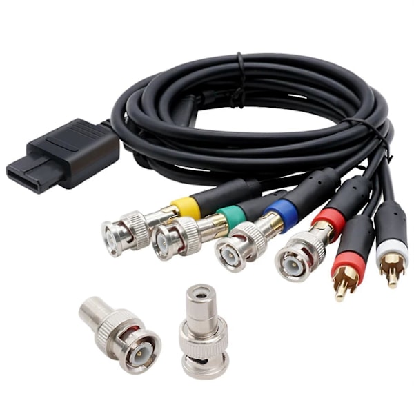 RGB/Kabel för N64 SFC SNES NGC Videokonsoler Kompositkabel med Stark Stabilitet