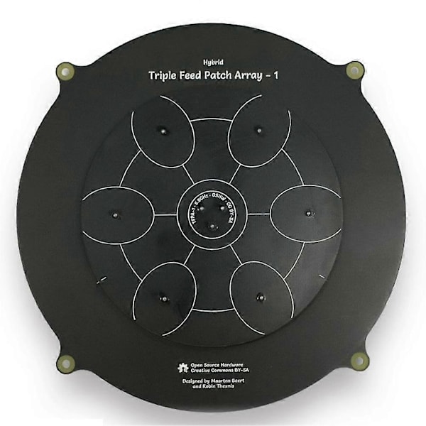 150 mm Triple Feed Patch 5,8 GHz 14 dBi Pagoda Array FPV-antenne Billedtransmitter Fladpanelantenne til FPV-drone Rød