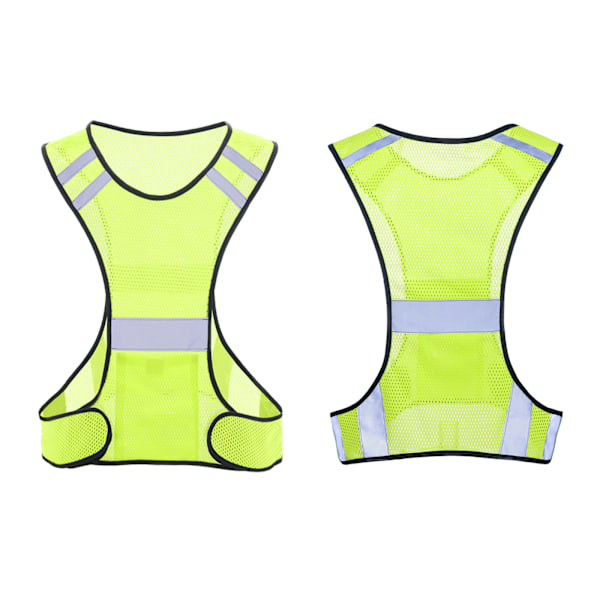 /#/Refleksvest - LED-vest med refleksstriper og justerbar stropp - Høy synlighet for sykkelracing motorsykkel/#/