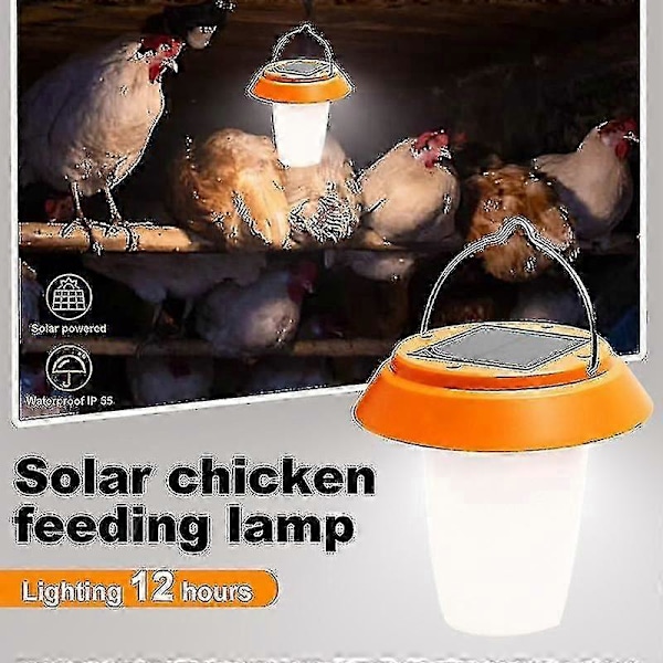 Solcellsdriven Hönshus Speciallampa Super Stark Belysning Lampa 2024 ZD OP
