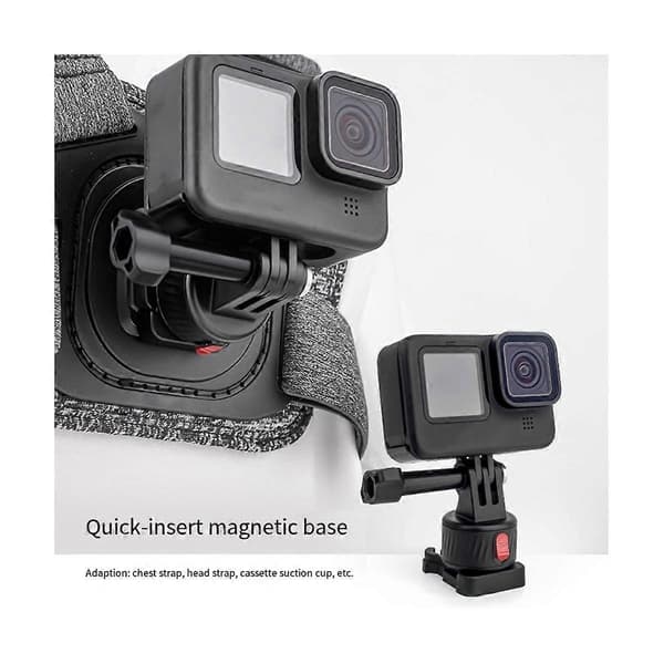 For Go 3 Sports Camera Magnetisk Multifunksjonell Hodebase Adapter Tilbehør, C