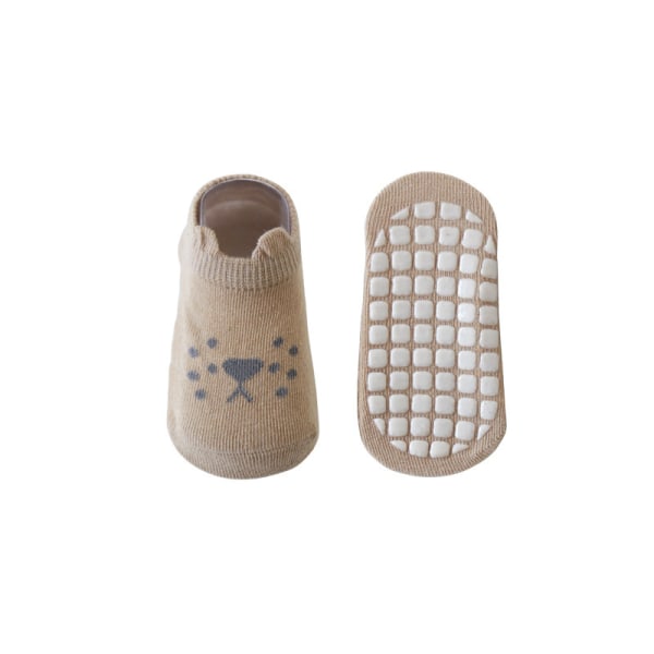 /#/5PCS Baby Girl Boy 5 Par Sockar Bomull Halkfria Småbarnsstrumpor Cartoon Mönster Lämplig för 1-3 Års Barn/#/