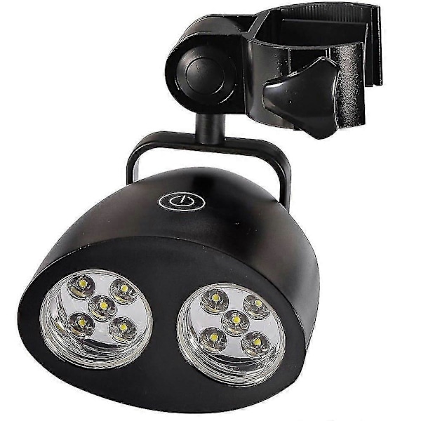 LED-grilli valot, 360 astetta pyörivä säädettävä valaistus 10 LED-grilli valot, kosketusherkkä täydellinen vedenpitävä lämmönkestävyys ruuveilla