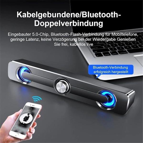 #USB-kablede kraftfulde computerhøjttalere Bluetooth-højttaler (Surround S#