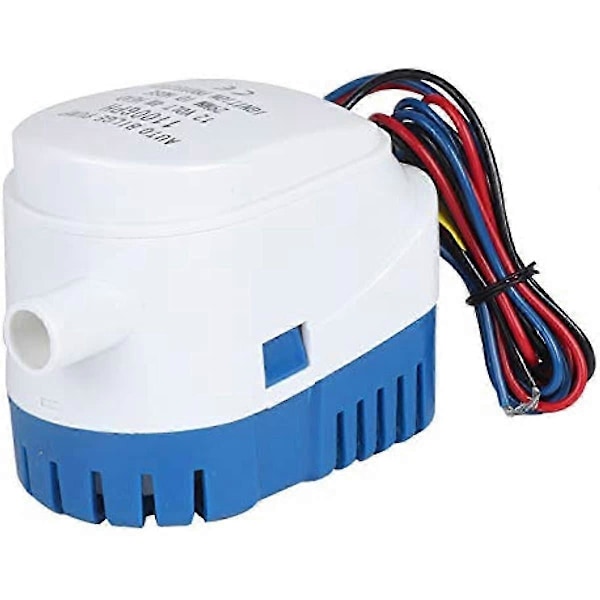BALLSHOP Automatisk lensepumpe 12V 1100GPH Automatisk nedsenkbar lensepumpe Fullautomatisk flottørbryter intern for dammer