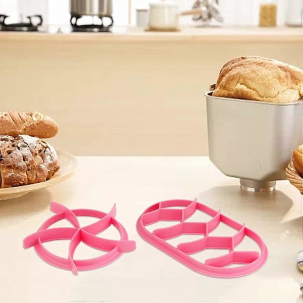 Brøddeig Pressform 2 Sett Pp Brød Rull Maker Sett, Brøddeig Pressform, Bakverkform For Hjemmelaget Brødbaking