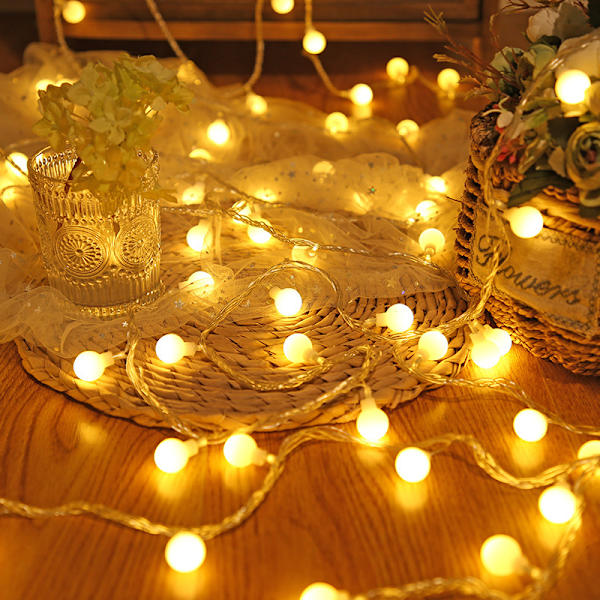 Stränglampor med nätström, 6M/40 LED Utomhus Fairy Lights, Wa