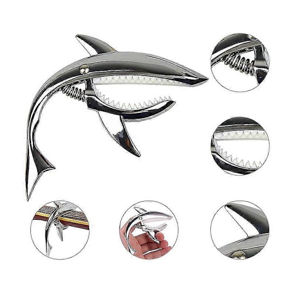Zinklegering Gitarr Pitch Clip Akustisk Gitarr Elgitarr Pitch Clip Musikinstrument Tillbehör