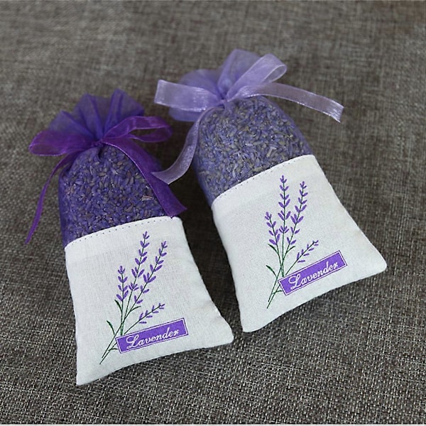 20 stk. tomme poseposer blomstertrykk duft lavendel posepose (lys lilla)
