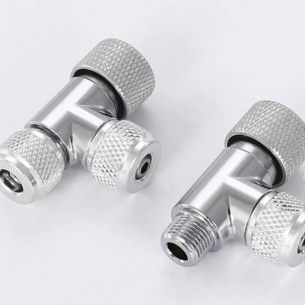 2 stk. Akvarie CO2 Boble Regulator Diffuser Nål Regulator Enkelt Hoved Dobbelt Hoved til Fisketanke CO2 Bobletæller Boble Regulator