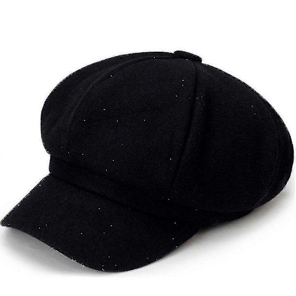 Hatter for kvinner Beret Caps Høst Vinter Damer Åttekantet Hatt Casual