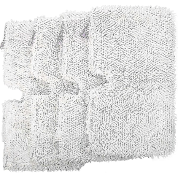 4 pakker S3500 Mikrofiber Moppepuder til Shark Steam Pocket S2901 S3501 Hh20