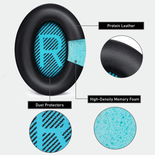 Ersättningsskum öronkuddar Öronkudde för Bose Quiet Comfort