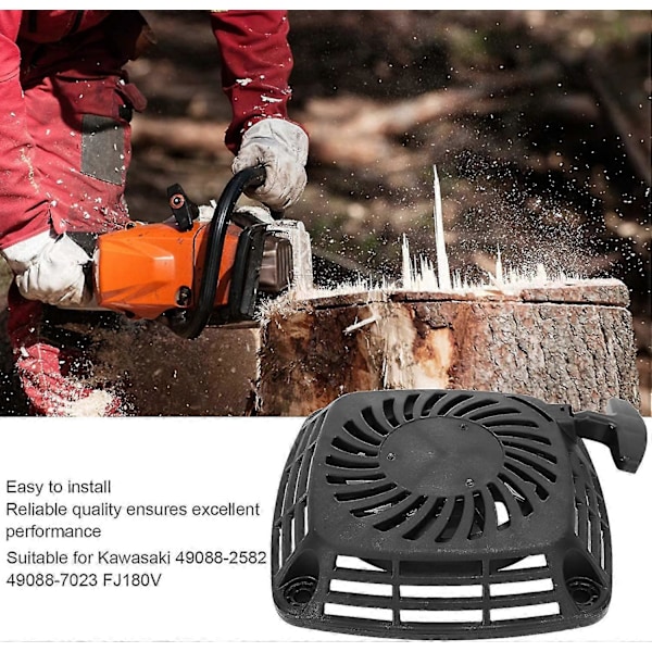 Trækstarter til Kawasaki 49088-2582 49088-7023 Fj180v, Generator Reservedele Udskiftningsværktøj, m/høj Hårdhed og God Slidstyrke