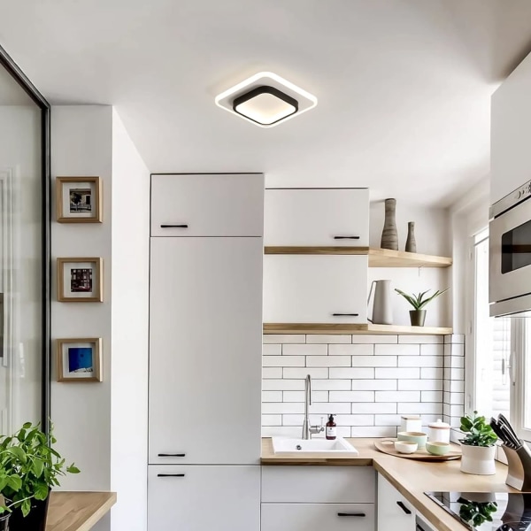 Kvadratisk LED-taklampe, Moderne 20W 2300LM Taklampe for Stue