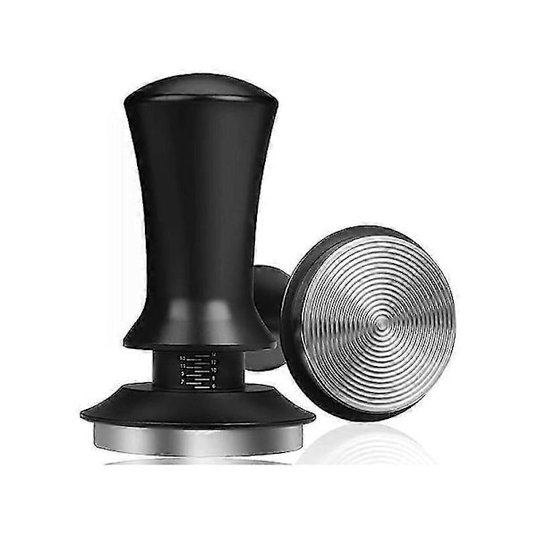 Espresso Tamper Kaffe Tamp 53mm, Fjederbelastet Espresso Tamper Sæt med Konstant Tryk, til Barista C