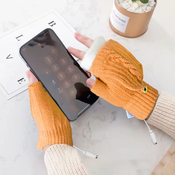 #Gule USB Opvarmede Handsker Varme Handsker#