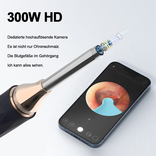 #Öronrengörare 1080P WiFi Öronrengörare Öronvaxavlägsnare Otoskop 1 st#