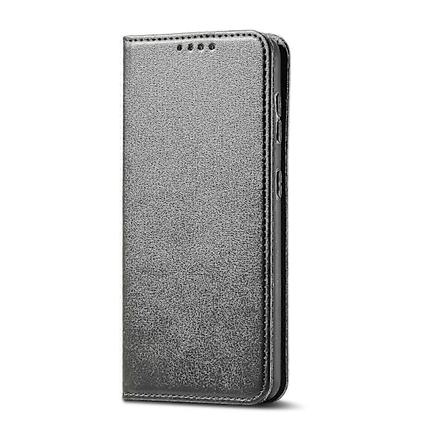 LG G8 ThinQ Vasikannahkakuvioinen magneettinen vaakasuuntainen läppäkotelo pidikkeellä, korttipaikoilla ja lompakolla g20243066976