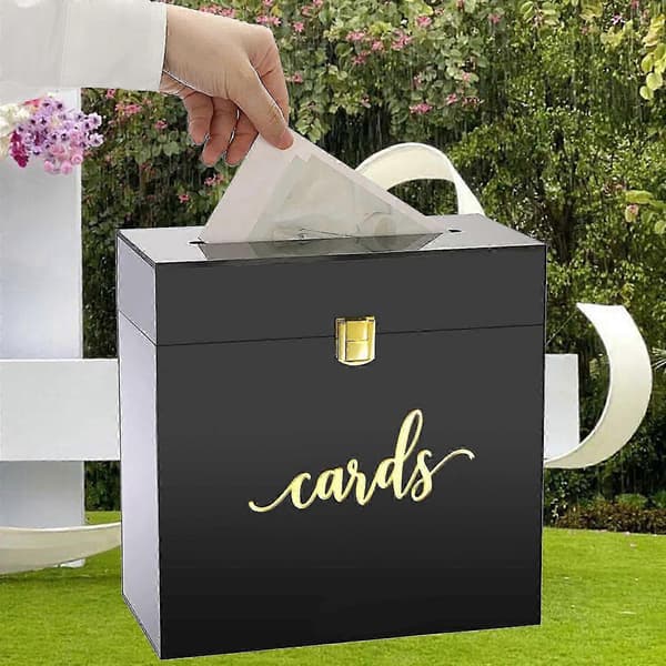 Akryl Bryllupskortboks Holder til Bryllupsreception Brud Graduation