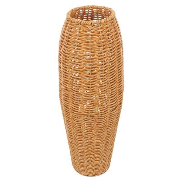 Vævet Blomsterpotte Dekorativ Imitation Rattan Blomstervase Tørret Blomsterarrangement Vase Boligindretning