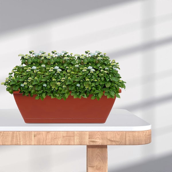 6 st Plast Blomkruka Trädgårdskruka Korg Hem Balkong Stor Växt Blomkruka