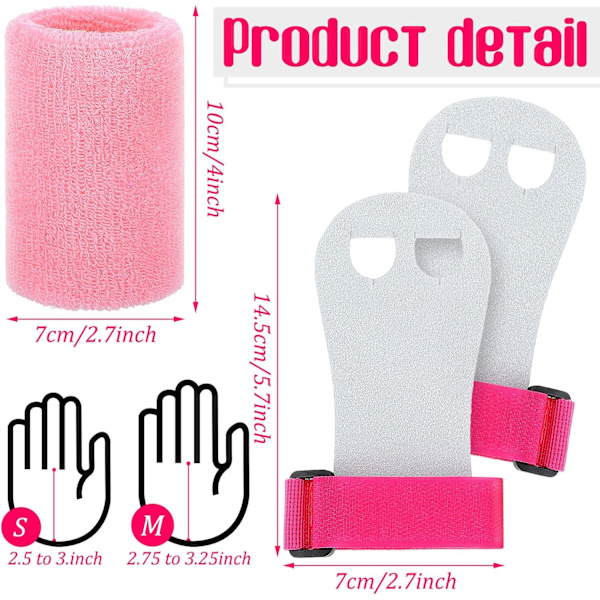 4 stycken gymnastikgrepp Rosa Gymnastik Handgrepp Atletisk Stift