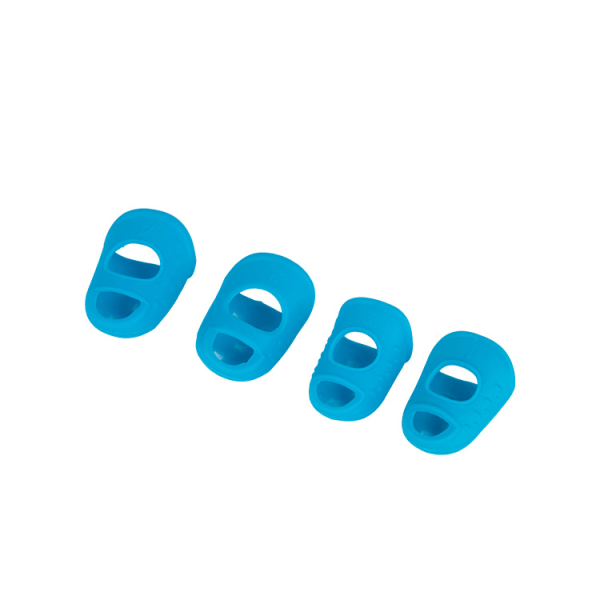 #Silicone Guitar Finger Protectors Clear Silicone Guitar Finger Protectors Set of 3 Blue Suitable for beginner ukulele or guitar players.#