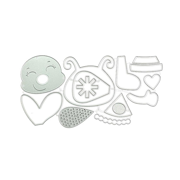 Julbi Metall Stansar Scrapbooking Schablon Stansar Kort Prägling Diy