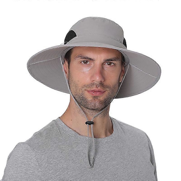Solhat til mænd/kvinder, vandtæt bred skygge bucket hat UV-beskyttelse