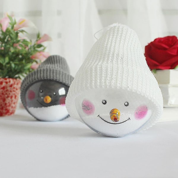 Jul Snögubbe Boll Ornament Julgransprydnader Okrossbara Julkulor Julgransdekoration