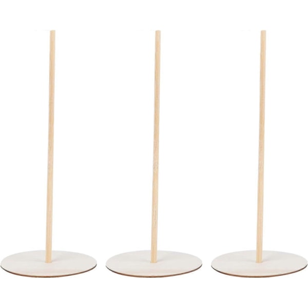 Donut Sticks 3 stk. DIY Donut Stand Træ Donut Stand Donut Holder Bryllupsdessertbar Bagels til Bryllupsfest Donut Display Stand Forsyninger Holder