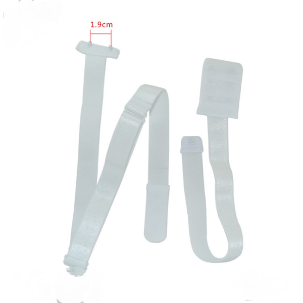 #3-pakks forlengelsesstropper for BH / Lav rygg - (Svart, hvit, beige) flerfarget én størrelse#