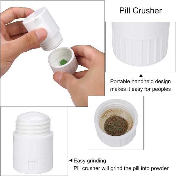Pilleriä varten 4-in-1 tablettien leikkuri pill box murskaimella monitoiminen