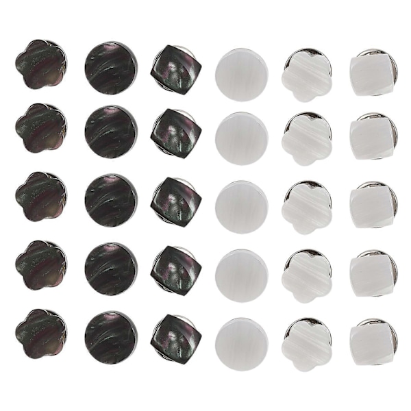 30 stk. Brugbare Dekorative Knapper Tøj Trykknapper DIY Sømfri Broche